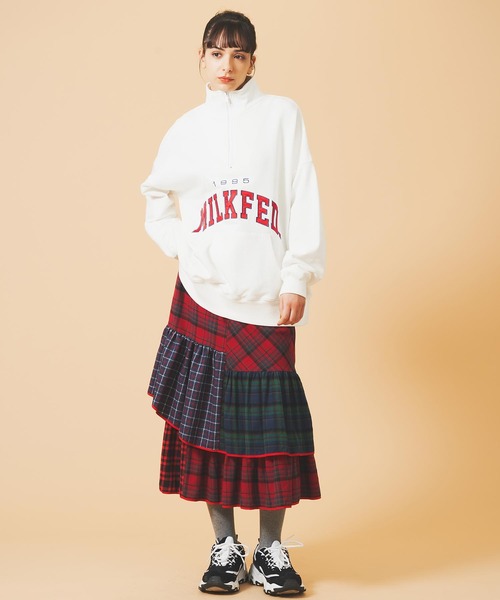 MILKFED.(ミルクフェド)の「PLAID PATCHWORK SKIRT(スカート・レディース・レッド/イエロー・ONE SIZE)」の10枚目の写真