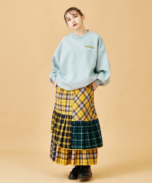 MILKFED.(ミルクフェド)の「PLAID PATCHWORK SKIRT(スカート・レディース・レッド/イエロー・ONE SIZE)」の20枚目の写真