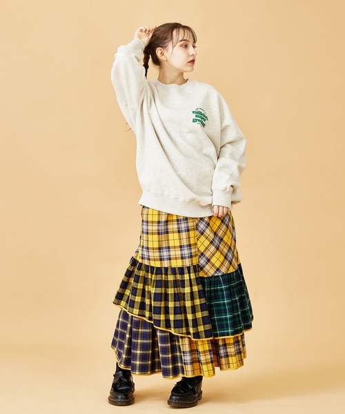 MILKFED.(ミルクフェド)の「PLAID PATCHWORK SKIRT(スカート・レディース・レッド/イエロー・ONE SIZE)」の18枚目の写真