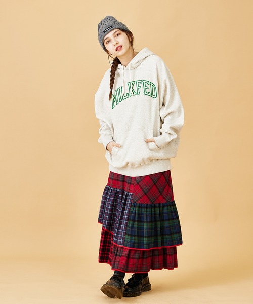MILKFED.(ミルクフェド)の「PLAID PATCHWORK SKIRT(スカート・レディース・レッド/イエロー・ONE SIZE)」の15枚目の写真