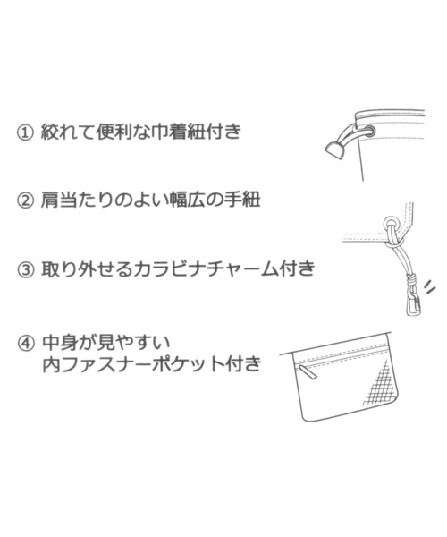 studio CLIP（スタディオクリップ）の「キャンバス巾着トートバッグ（トートバッグ・レディース・ナチュラル/カーキ/ブラウン・FREE）」の15枚目の写真