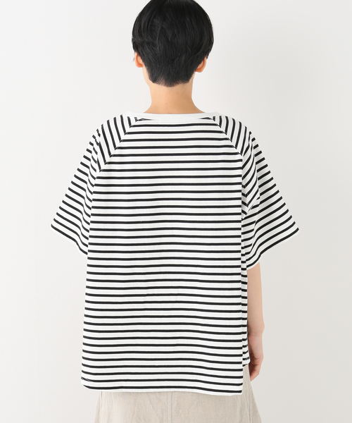 FRAMeWORK(フレームワーク)の「ハイゲージラグランビッグTシャツ(Tシャツ/カットソー・レディース・ホワイト/ブラック/ブラック系その他・FREE)」の18枚目の写真