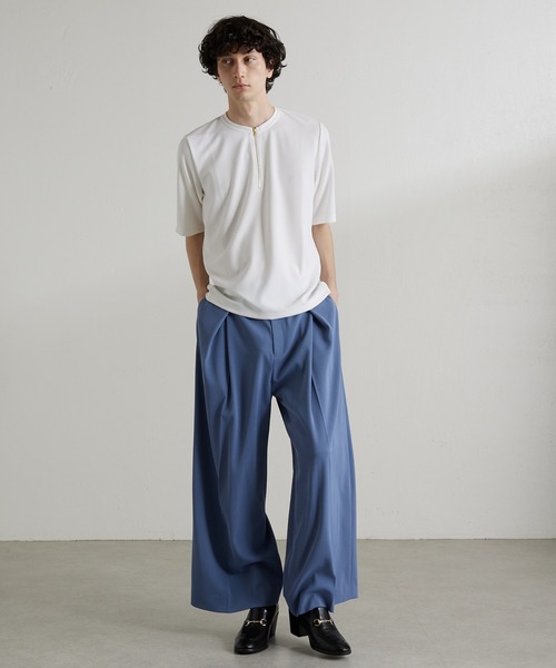 Lui's ロマンスワイドタックパンツ Lui's（ルイス）の「ロマンスワイドタックパンツ (セットアップ