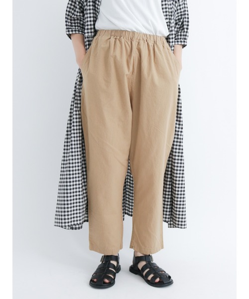 Samansa Mos2(サマンサ モスモス)の「【クールコットン】柄アソートテーパードパンツ(その他パンツ・レディース・ブラック/ベージュ/カーキ/モカ/チャコール/キナリ・フリ-)」の5枚目の写真