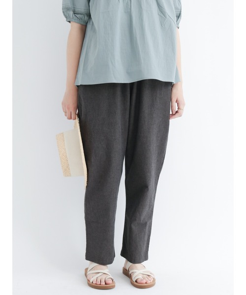 Samansa Mos2(サマンサ モスモス)の「【クールコットン】柄アソートテーパードパンツ(その他パンツ・レディース・ブラック/ベージュ/カーキ/モカ/チャコール/キナリ・フリ-)」の4枚目の写真