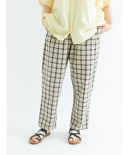 Samansa Mos2(サマンサ モスモス)の「【クールコットン】柄アソートテーパードパンツ(その他パンツ・レディース・ブラック/ベージュ/カーキ/モカ/チャコール/キナリ・フリ-)」の11枚目の写真