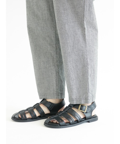 Samansa Mos2(サマンサ モスモス)の「【クールコットン】柄アソートテーパードパンツ(その他パンツ・レディース・ブラック/ベージュ/カーキ/モカ/チャコール/キナリ・フリ-)」の9枚目の写真