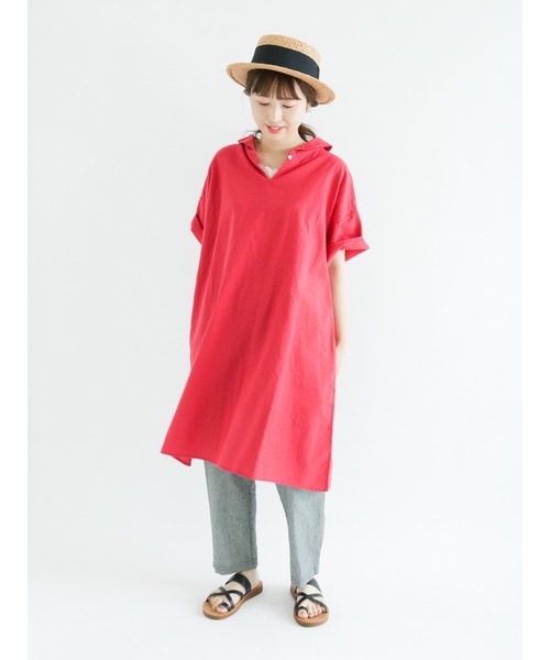 Samansa Mos2(サマンサ モスモス)の「【クールコットン】柄アソートテーパードパンツ(その他パンツ・レディース・ブラック/ベージュ/カーキ/モカ/チャコール/キナリ・フリ-)」の18枚目の写真