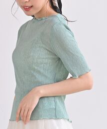 rps | シアー楊柳５分袖プルオーバー(Tシャツ/カットソー)