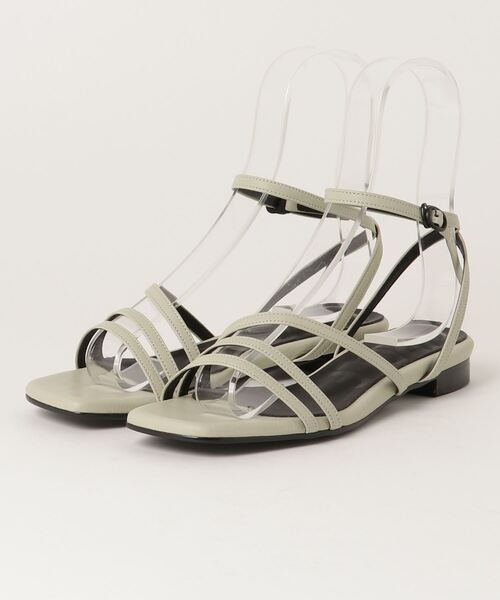 CIRCLE(サークル)の「【CIACLE】Strap sandal(サンダル・レディース・ブラック/ライトグリーン系・38/37/36)」の2枚目の写真