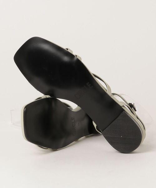 CIRCLE(サークル)の「【CIACLE】Strap sandal(サンダル・レディース・ブラック/ライトグリーン系・38/37/36)」の4枚目の写真