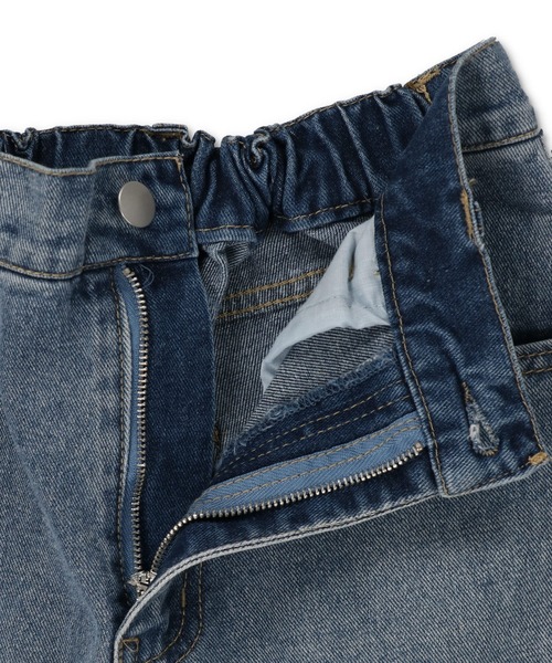 SPINNS(スピンズ)の「ロールアップ デニムストレートパンツ(デニムパンツ・レディース・インディゴブルー/ブルー・ONESIZE)」の13枚目の写真