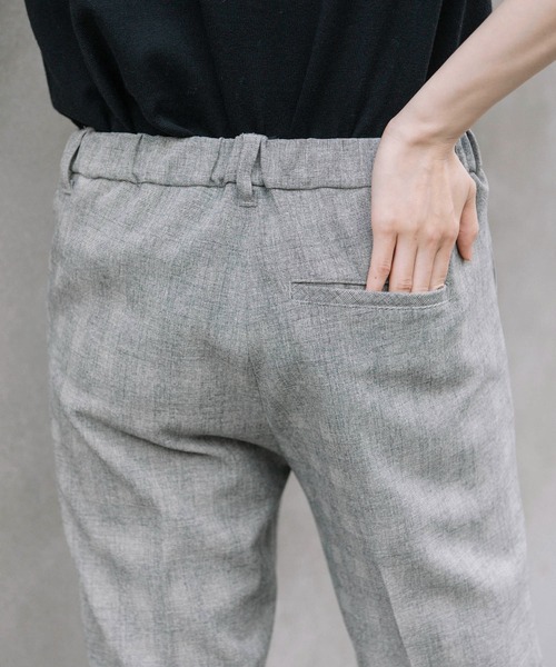 Munich（ミューニック）の「リラックスツイードストレッチチェックテーパードパンツ（スラックス・レディース・ブラック/グレー/ブラウン・XS/S/M）」の21枚目の写真