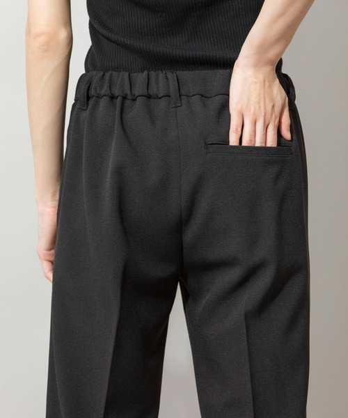 Munich（ミューニック）の「リラックスツイードストレッチチェックテーパードパンツ（スラックス・レディース・ブラック/グレー/ブラウン・XS/S/M）」の18枚目の写真