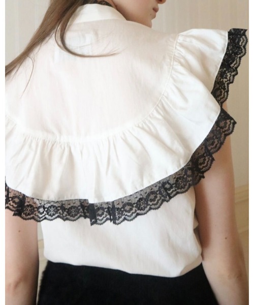 epine（エピヌ）の「black lace frill blouse（シャツ/ブラウス）」 - WEAR