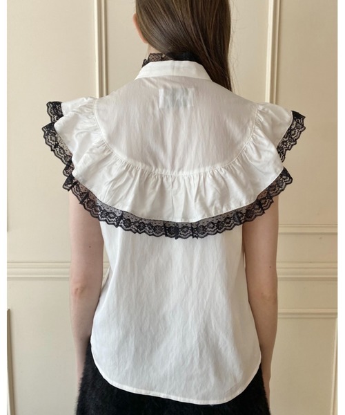 epine（エピヌ）の「black lace frill blouse（シャツ/ブラウス）」 - WEAR