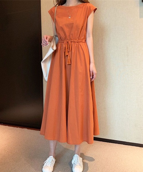 ウエストボリューム ノースリーブマキシワンピース DRESS ドレス 楽天市場】マキシワンピース レディース ノースリーブ ベア