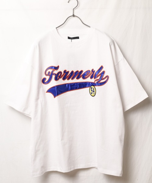 Bling Leads（ブリングリーズ）の「『Bling leads』ワッペンオーバーサイズTシャツ（Tシャツ/カットソー・レディース・ダークグリーン/スミクロ/グレイッシュブルー/ホワイト系1/ホワイト系2/ブルー系1/ブルー系2・MEDIUM/LARGE）」の20枚目の写真