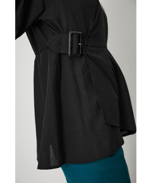 SIDE BELT CACHE-COEUR BLOUSE/サイドベルトカシュクールブラウス