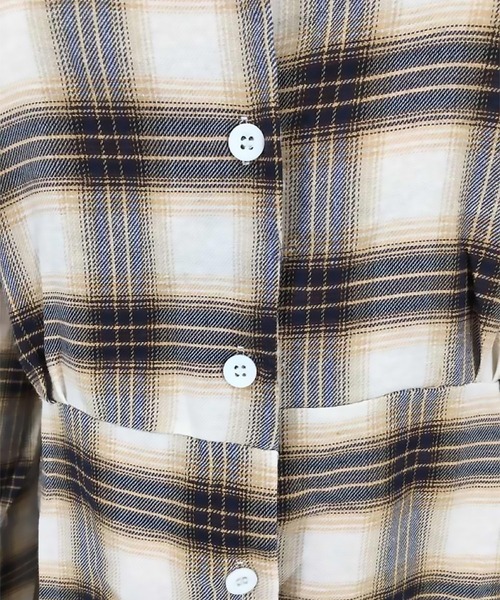 【25SS NEW】Acne Studios/チェック柄 コットンシャツワンピース チェックロングシャツワンピース/SCAB-OP05 – sara&cake