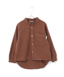 MAKE YOUR DAY | バンドカラー長袖シャツ■150.160cm(シャツ/ブラウス)