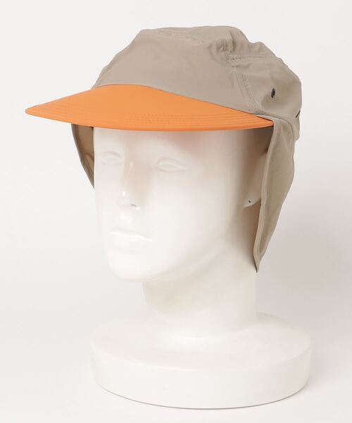 BEAVER(ビーバー)の「FAZZRA/ファズラ NYLON EAR CAP ナイロンイヤーキャップ(キャップ・メンズ・ブラック/ベージュ/ネイビー/ターコイズブルー系・F)」の5枚目の写真