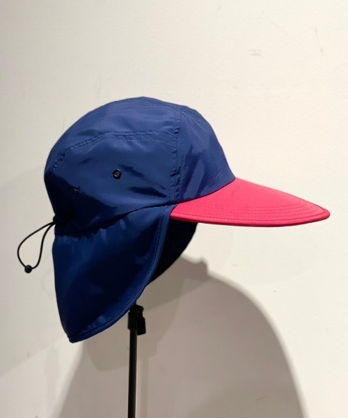 BEAVER(ビーバー)の「FAZZRA/ファズラ NYLON EAR CAP ナイロンイヤーキャップ(キャップ・メンズ・ブラック/ベージュ/ネイビー/ターコイズブルー系・F)」の6枚目の写真