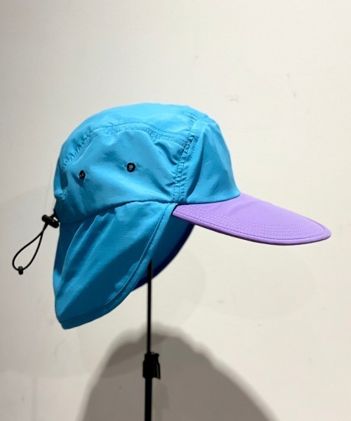 BEAVER(ビーバー)の「FAZZRA/ファズラ NYLON EAR CAP ナイロンイヤーキャップ(キャップ・メンズ・ブラック/ベージュ/ネイビー/ターコイズブルー系・F)」の9枚目の写真