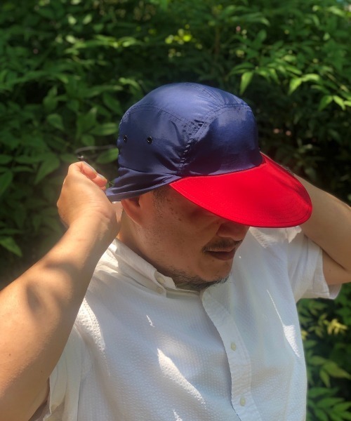 BEAVER(ビーバー)の「FAZZRA/ファズラ NYLON EAR CAP ナイロンイヤーキャップ(キャップ・メンズ・ブラック/ベージュ/ネイビー/ターコイズブルー系・F)」の16枚目の写真