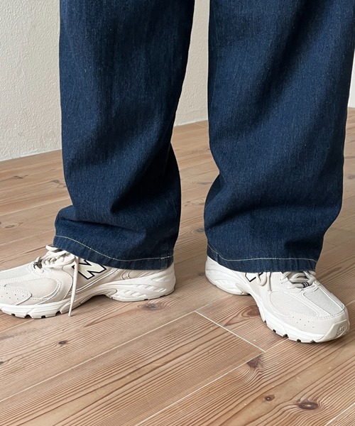 wee9s（ウィークス）の「buddy denim all in one / 365日いつでも相棒デニムオールインワン（サロペット/オーバーオール・レディース・ブルー・FREE）」の4枚目の写真