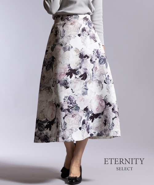 ETERNITY SELECT(エタニティ セレクト)の「プリント柄スカート(スカート・レディース・ブルー/ブラック・L/M)」の5枚目の写真