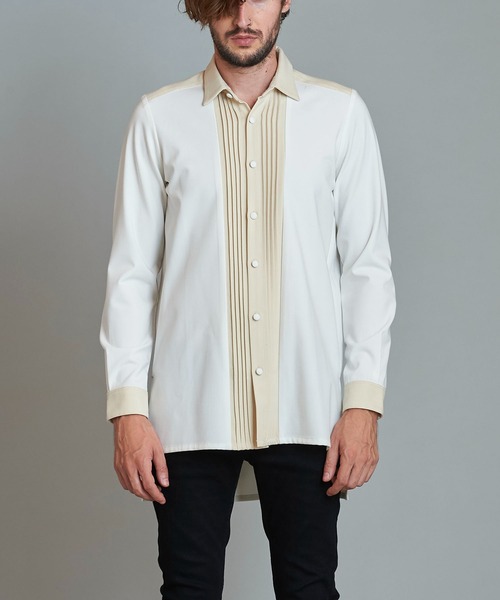 NO ID.（ノーアイディ）の「フロントタック切替ロングSH（シャツ