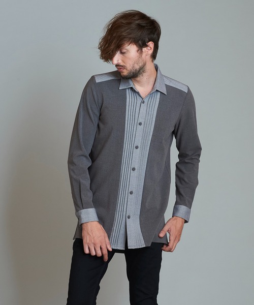 NO ID.（ノーアイディ）の「フロントタック切替ロングSH（シャツ