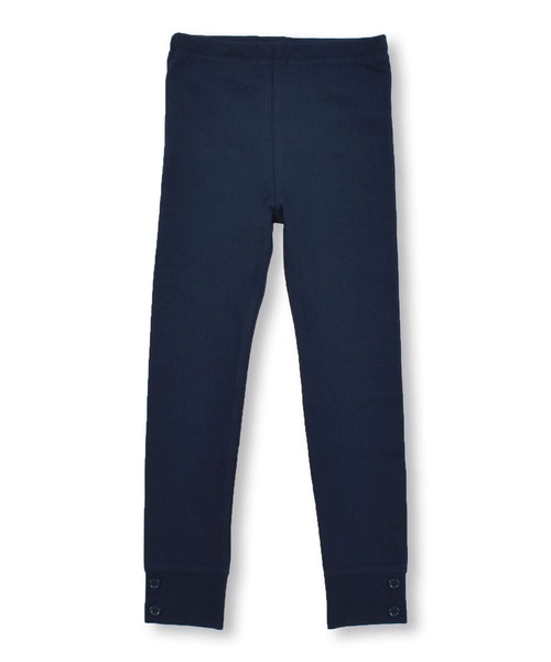 BeBe（ベベ）の「BeBe/ハリヌキテレコリブボタン付きレギンス(90~140cm)（レギンス/スパッツ・キッズ・ネイビー/グレー・X-LARGE/XX-SMALL/X-SMALL/LARGE/SMALL/MEDIUM）」の2枚目の写真