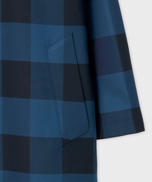 Paul Smith ステンカラーコート ブロックチェック ブル Paul Smith 22aw ブロックチェック ステンカラーコート - メルカリ