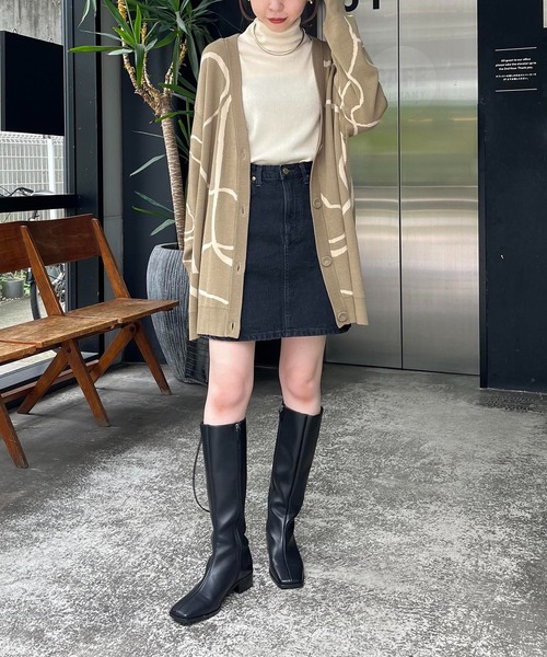 CAPRICIEUX LE'MAGE（カプリシューレマージュ）の「【Lee/リー】ミニデニムスカート（デニムスカート・レディース・ブラック/ネイビー・S）」の7枚目の写真