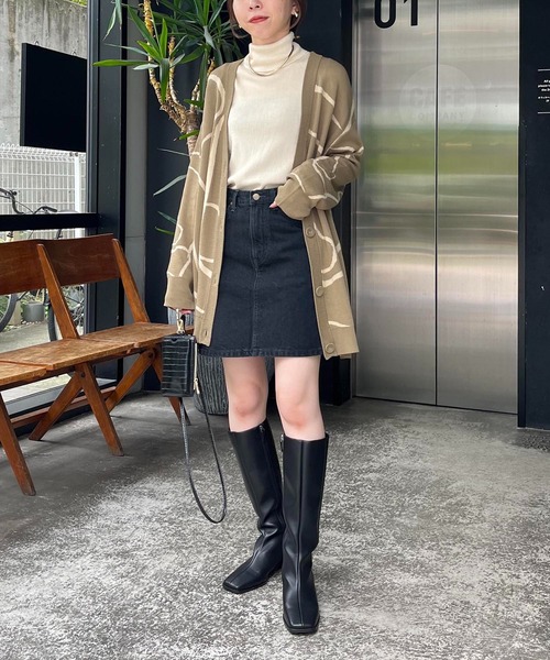 CAPRICIEUX LE'MAGE（カプリシューレマージュ）の「【Lee/リー】ミニデニムスカート（デニムスカート・レディース・ブラック/ネイビー・S）」の9枚目の写真