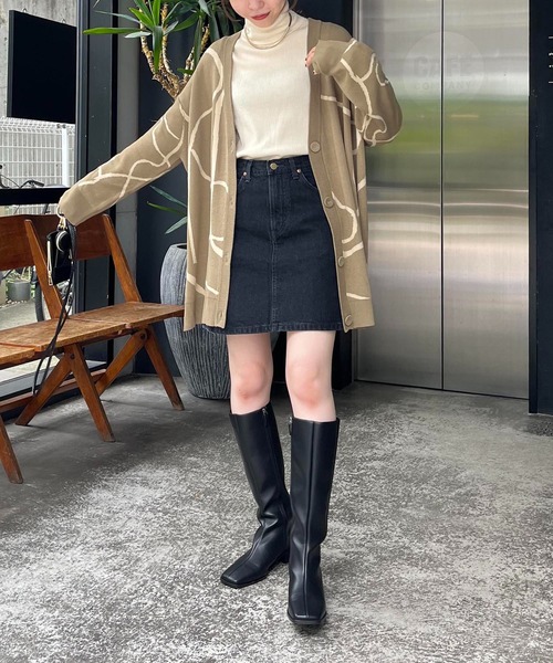 CAPRICIEUX LE'MAGE（カプリシューレマージュ）の「【Lee/リー】ミニデニムスカート（デニムスカート・レディース・ブラック/ネイビー・S）」の10枚目の写真