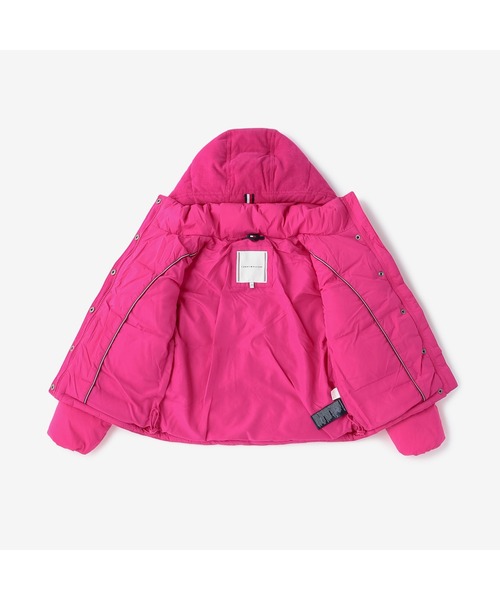 TOMMY HILFIGER(トミーヒルフィガー)の「GIRLS ミックスドパファージャケット(ダウンジャケット/コート・キッズ・ピンク・100cm/90cm/110cm/120cm)」の4枚目の写真
