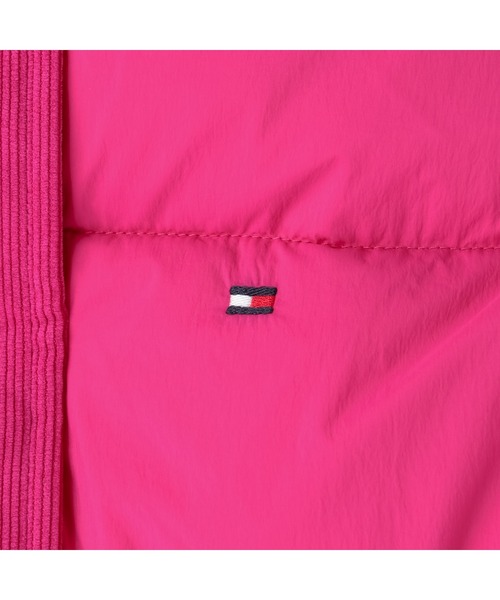 TOMMY HILFIGER(トミーヒルフィガー)の「GIRLS ミックスドパファージャケット(ダウンジャケット/コート・キッズ・ピンク・100cm/90cm/110cm/120cm)」の7枚目の写真