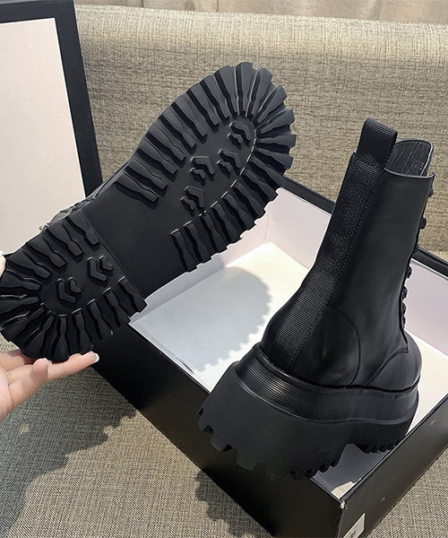 c.u.l（シーユーエル）の「PUレザー レースアップ厚底ブーツ culs33（ブーツ・レディース・ホワイト/ブラック・40/38/39/41/42/43/36/37）」の9枚目の写真