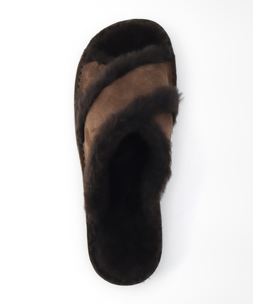JOURNAL STANDARD LUXE(ジャーナルスタンダード ラックス)の「【Fracap /フラカップ】CROSS SANDALS WITH FUR(サンダル・レディース・ブラウン・38/39/40)」の7枚目の写真