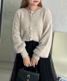 prose verse | パールボタン2WAYシャギーニットカーデ(カーディガン/ボレロ)