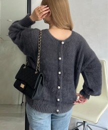 prose verse | パールボタン2WAYシャギーニットカーデ(カーディガン/ボレロ)
