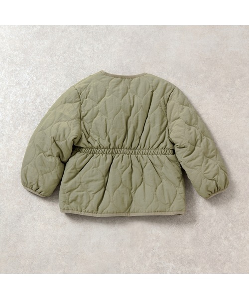 Lycee mine（リセマイン）の「きれいシルエットキルティングブルゾン（ブルゾン・キッズ・ベージュ/ピンク/ライトベージュ/ライトカーキ・100cm/110cm/120cm/130cm/140cm/150cm）」の14枚目の写真