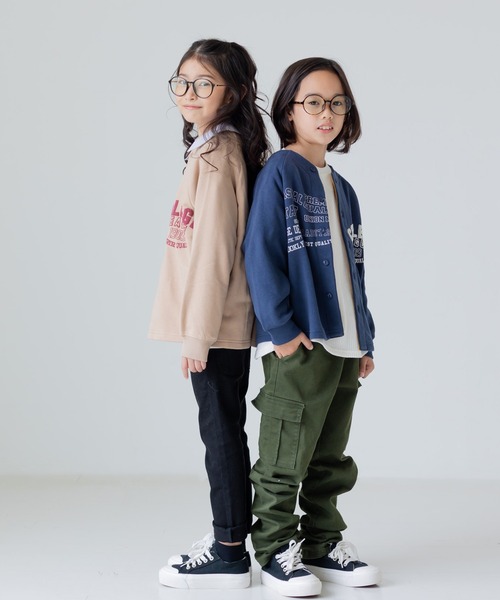 JAM & LINK(ジャムアンドリンク)の「裏起毛カーディガン(カーディガン/ボレロ・キッズ・ネイビー/ベージュ・100cm/110cm/120cm/130cm/140cm/150cm)」の22枚目の写真