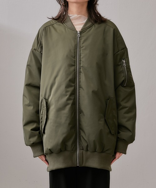 Lui's（ルイス）の「BIG MA-1（MA-1・レディース・ブラック/カーキ・FREE）」の17枚目の写真