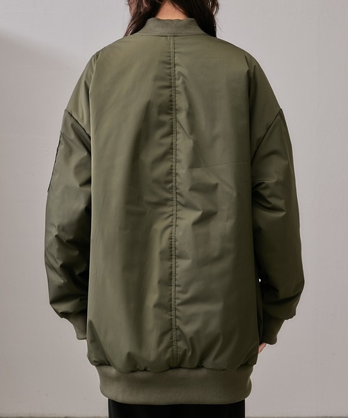 Lui's（ルイス）の「BIG MA-1（MA-1・レディース・ブラック/カーキ・FREE）」の19枚目の写真