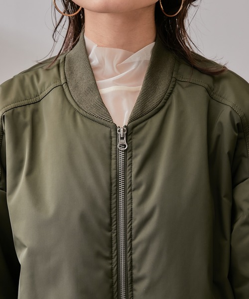 Lui's（ルイス）の「BIG MA-1（MA-1・レディース・ブラック/カーキ・FREE）」の20枚目の写真