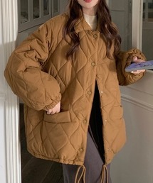 裏ボアオーバーサイズキルティングジャケット